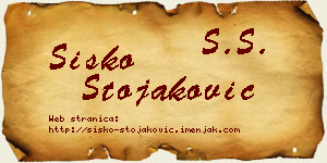 Sisko Stojaković vizit kartica